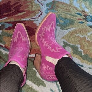 Ariat Pink Heeled Boots